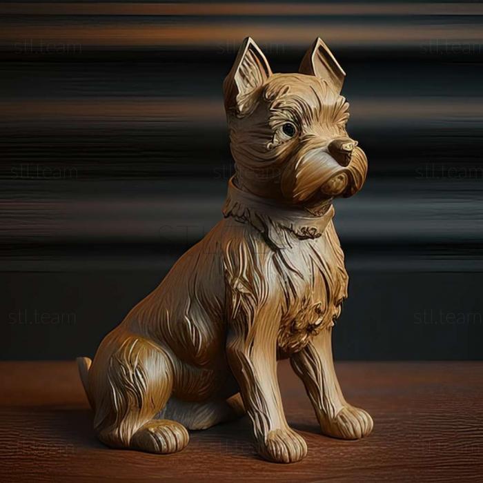 3D model Czech Terrier dog (STL)